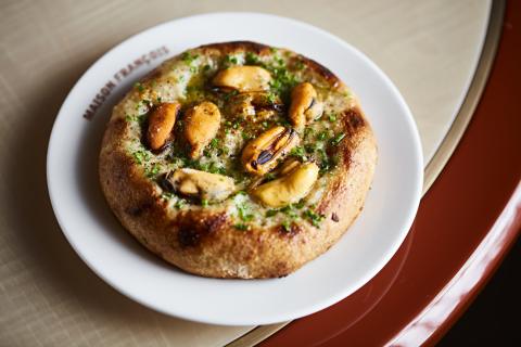 Moules marinières flatbread