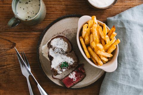 Beef Tenderloin with roquefort sauce