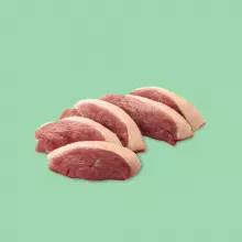 Duck Breast green background