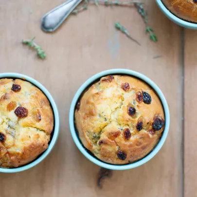 Airy and savory mini cakes with a touch of tangy citrus. 