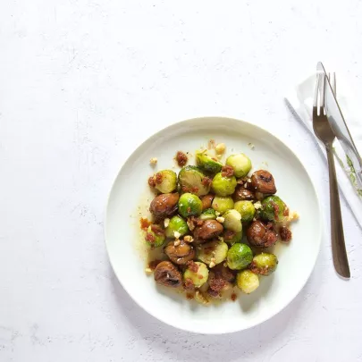 DE brussels sprout salad recipe