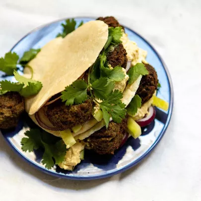 Puy lentils falafels