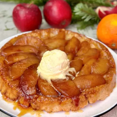 Tarte Tatin mit französischen Äpfeln