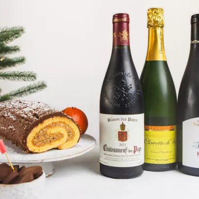 Christmas Yule log photo