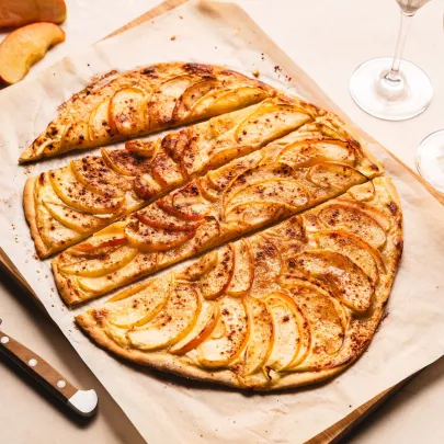 Flammekuchen mit Apfel 