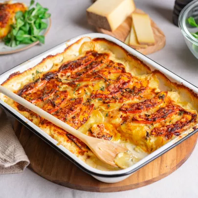 Pumpkin Potato Gratin