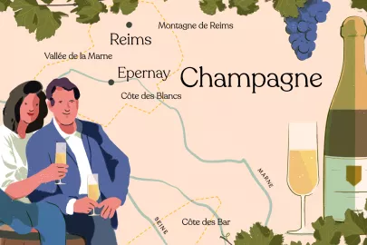 Champagne Terroir Illustration