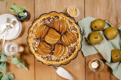 Chocolate-Pear-Tart