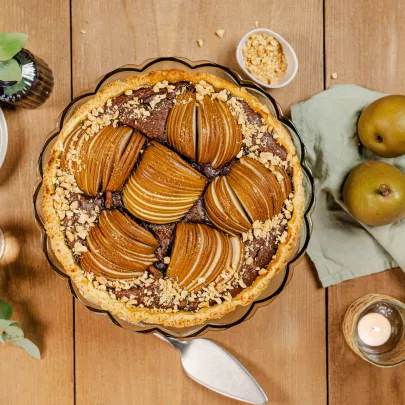 Chocolate-Pear-Tart